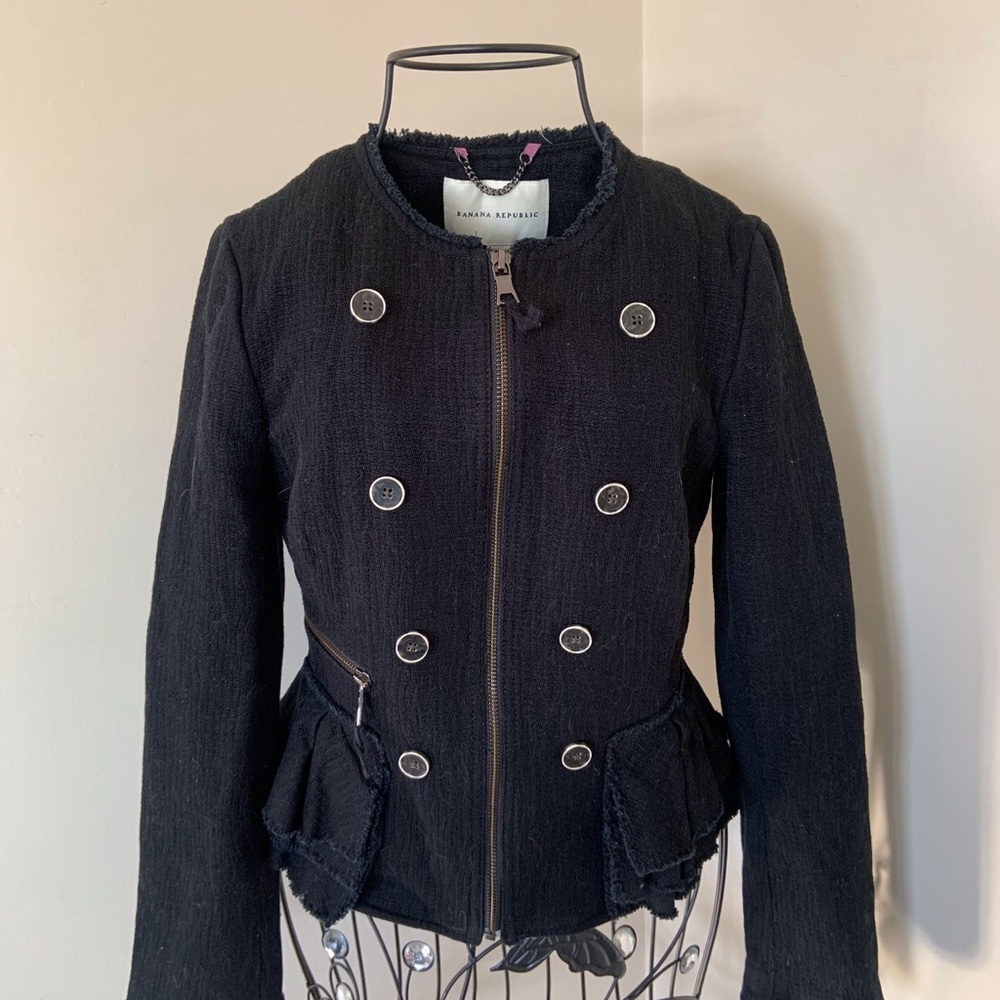 Banana Republic Black Slim-Fit Blazer